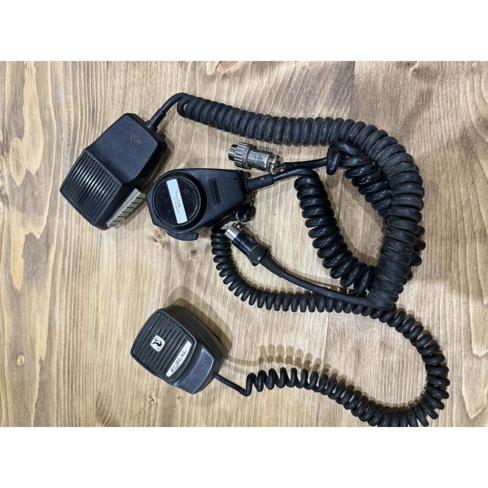 Lot of 3 Vintage Ham Radio Handheld‎ Microphone - Cobra Regency Johnson